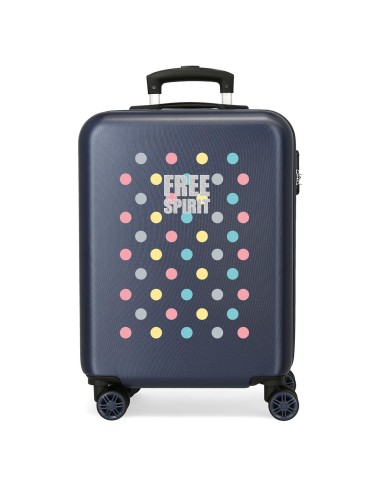 TROLLEY CABINA 4R MOVOM FREE DOTS AZUL MARINO