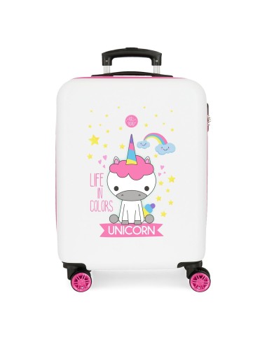 TROLLEY CABINA 4 RUEDAS LITTLE ME UNICORN BLANCO ROLL ROAD