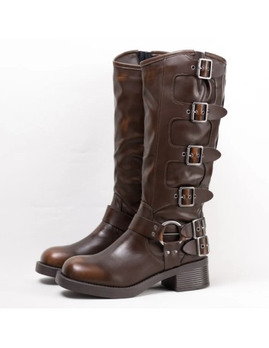 BOTA MOTORISTA DE MUJER TEOVEL BASIC Y3202