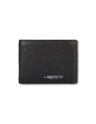 BILLETERO / MONEDERO CABALLERO HORIZONTAL LIBERTO PIEL NEGRO 530214-01