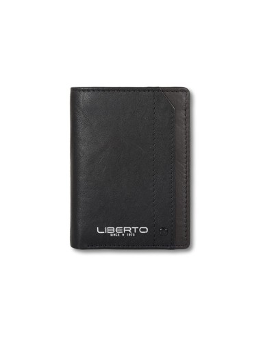 BILLETERO / MONEDERO CABALLERO VERTICAL LIBERTO PIEL NEGRO 530297-01