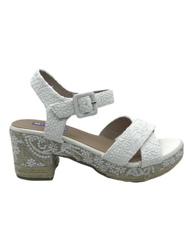 SANDALIAS DE NOVIA MANDARINA NELCY BLANCO