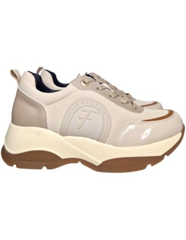 ZAPATILLA MUJER URBANA DOBLE SUELA TEOVEL BASIC H9036 BEIGE