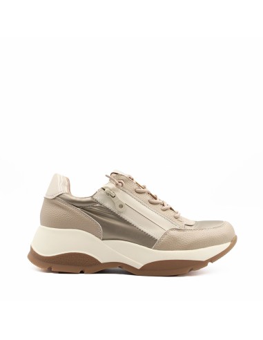 DEPORTIVO MUJER URBANO CREMALLERA TEOVEL BASIC H9029 BEIGE