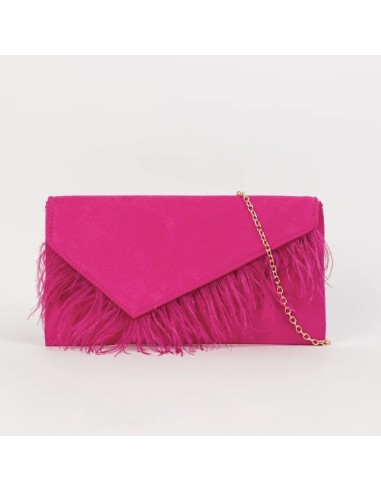 BOLSO DE FIESTA FORMA SOBRE CON ADORNO DE PLUMAS TEOVEL BASIC 1522