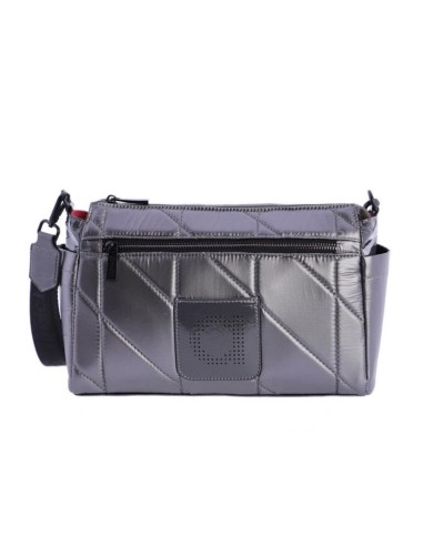 BOLSO BANDOLERA CON BOLSILLO DE MUJER ZURICH AMICHI 15320-049 GRIS