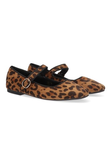 BAILARINA LEOPARDO CON HEBILLA DE MUJER TEOVEL BASIC SP519