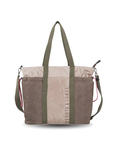 BOLSA SHOPPER CON BANDOLERA DEVOTA & LOMBA FIELD 241901 TAUPE