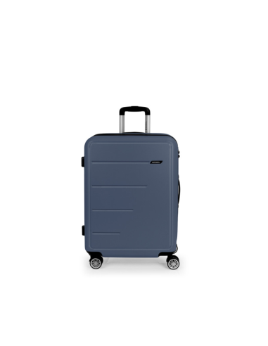 MALETA MEDIANA EXTENSIBLE 4 RUEDAS DOBLES RÍGIDA ABS FUTURE PLUS GABOL - 66 x 47 x 27/30cm