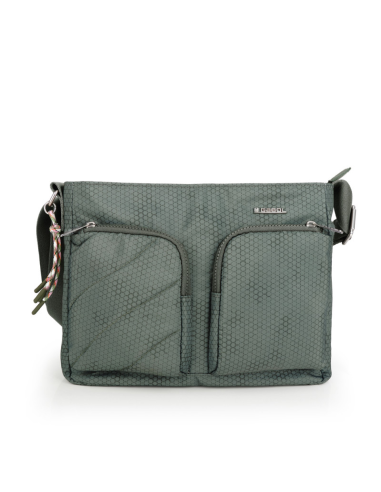 BOLSO BANDOLERA MEDIANO IMPERMEABLE MULTI BOLSILLOS GABOL AITANA 603715-004 VERDE