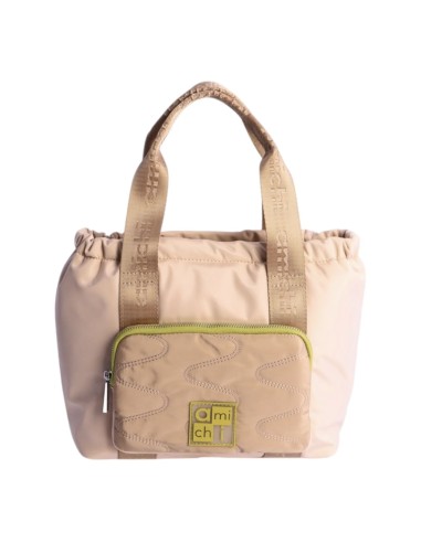 BOLSO BOWLING CON BANDOLERA DE MUJER AMICHI RIPPLE RV29500 BEIGE