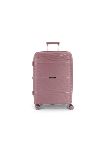 MALETA MEDIANA 4 RUEDAS DOBLES EXTENSIBLE RÍGIDA POLIPROPILENO KIBA GABOL - 66 x 44 x 27/30cm