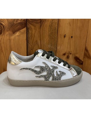 ZAPATILLAS SNEAKERS MUJER FIRE  TEOVEL BASIC H9065 BLANCO/VERDE