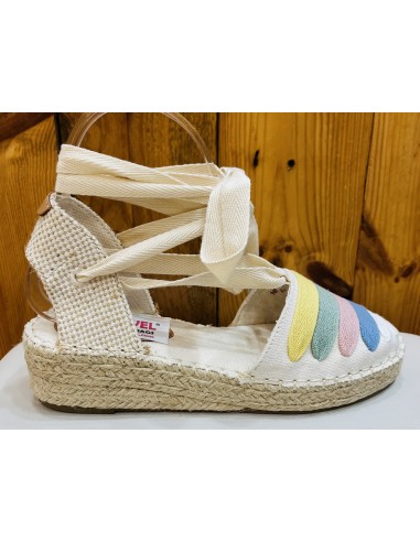 ALPARGATA MUJER CON CUÑA BAJA DE ATAR TEOVEL BASIC 5651