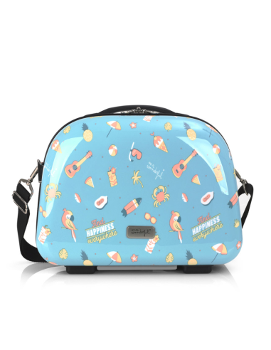 NECESER RÍGIDO ABS/POLICARBONATO CON BANDOLERA ADAPTABLE A LA MALETA HAPPY MR. WONDERFUL 35 x 29 x 17 Cm MULTICOLOR