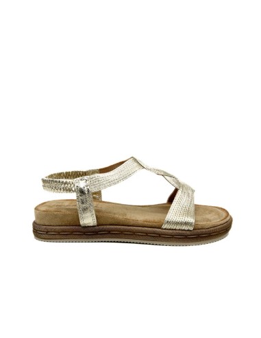 SANDALIA GEOMÉTRICA CON CUÑA BAJA DE MUJER TEOVEL BASIC Z5338