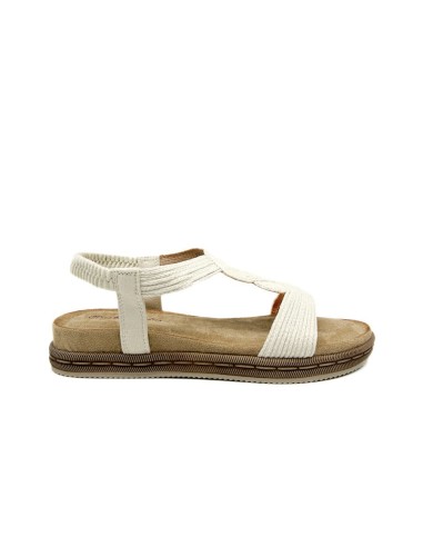 SANDALIA GEOMÉTRICA CON CUÑA BAJA DE MUJER TEOVEL BASIC Z5338