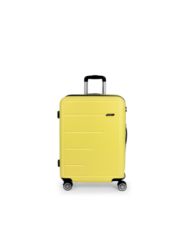 MALETA MEDIANA EXTENSIBLE 4 RUEDAS DOBLES RÍGIDA ABS FUTURE PLUS GABOL - 66 x 47 x 27/30cm