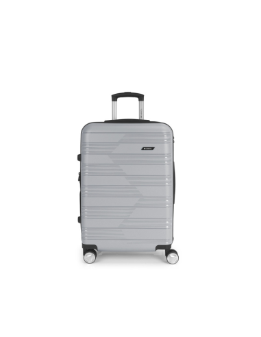 MALETA MEDIANA 4 RUEDAS DOBLES EXTENSIBLE RÍGIDA POLIPROPILENO UYIKO GABOL - 66 x 44 x 26/30 Cm