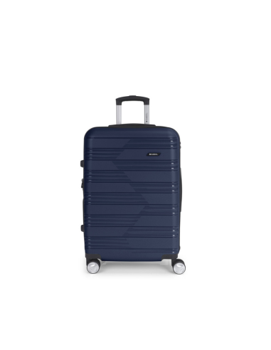 MALETA MEDIANA 4 RUEDAS DOBLES EXTENSIBLE RÍGIDA POLIPROPILENO UYIKO GABOL - 66 x 44 x 26/30 Cm