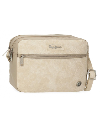 BANDOLERA MEDIANA DOBLE COMPARTIMENTO DE MUJER JANA PEPE JEANS 7145441 BEIGE