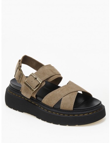 SANDALIAS CON PLATAFORMA Y HEBILLAS  DE MUJER TEOVEL BASIC 5363 KAKI