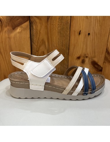 SANDALIA CON CUÑA CÓMODA DE MUJER TEOVEL BASIC WS8894 MULTICOLOR