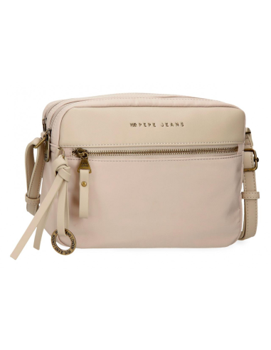BANDOLERA MEDIANA DOBLE COMPARTIMENTO DE MUJER MORGAN PEPE JEANS 7925433 BEIGE