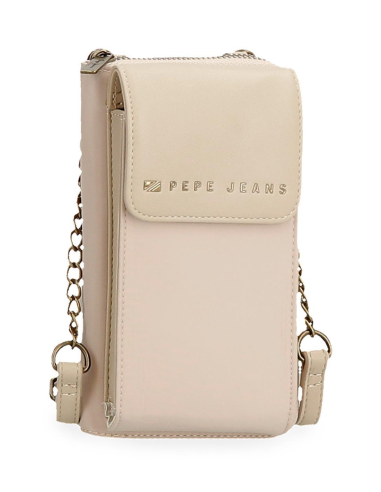 BANDOLERA  PORTA MÓVIL Y TARJETAS CON SISTEMA RFID DE MUJER MORGAN PEPE JEANS 7925533 BEIGE