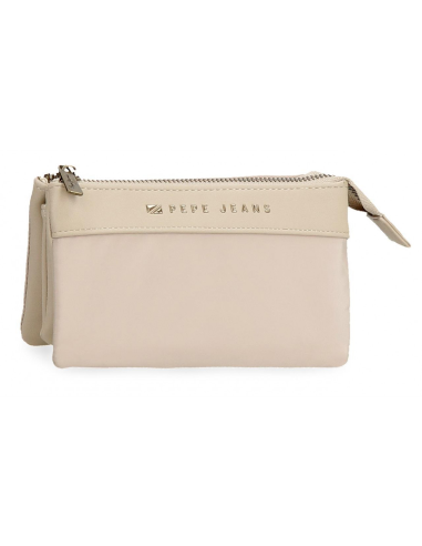 MONEDERO TRIPLE COMPARTIMENTO CON SISTEMA RFID DE MUJER MORGAN PEPE JEANS 7924333 BEIGE