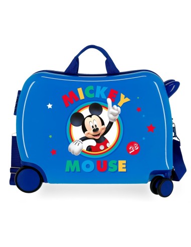 MALETA CABINA INFANTIL 2 RUEDAS MULTIDIRECCIONALES  MICKEY CIRCLE AZUL