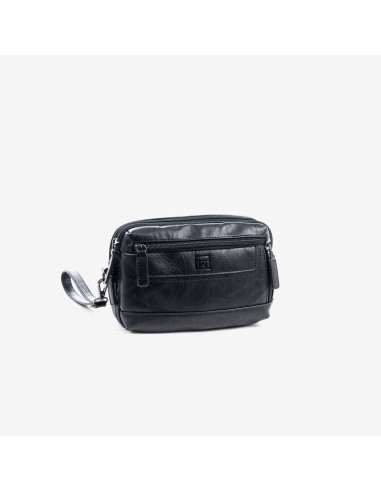 BOLSO DE MANO DOBLE COMPARTIMENTO PARA CABALLERO MATTIES 40123 NEGRO